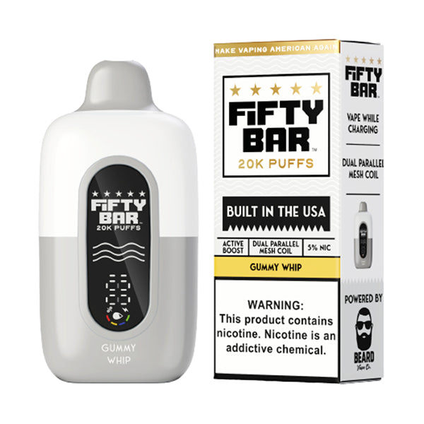 Fifty Bar 20000 Puffs Disposable Vape Gummy Whip