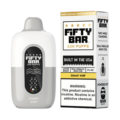 Fifty Bar 20000 Puffs Disposable Vape Gummy Whip