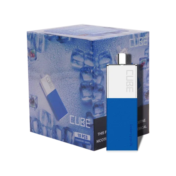 Best Deal Suorin Cube Disposable Vape 1500 Puffs 5.5mL 10-Pack Cranberry Grape