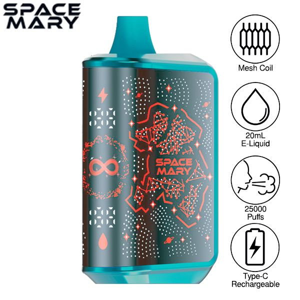 Best Deal Space Mary MA25000 Disposable Vape 20mL 5 Pack - Fcuking Fab