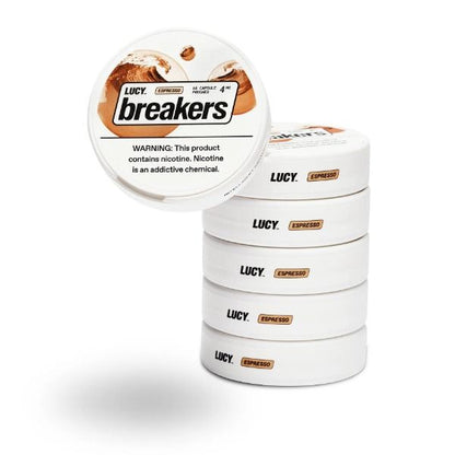 Best Deal Lucy Breakers Nicotine Capsule Pouches (15 Pouches) - Espresso