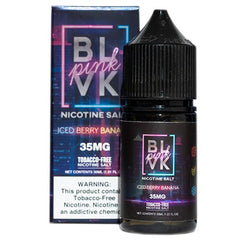 BLVK Pink by BLVK Premium E-Liquid Tobacco-Free SALTS - Iced Berry Banana - 30ml