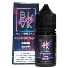 BLVK Pink by BLVK Premium E-Liquid Tobacco-Free SALTS - Iced Berry Peach - 30ml