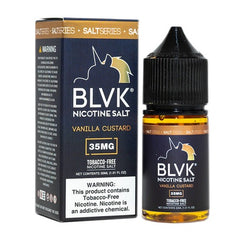 BLVK Premium E-Liquid Tobacco-Free SALTS - Vanilla Custard - 30ml