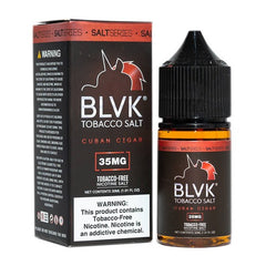 BLVK Premium E-Liquid Tobacco-Free SALTS - Tobacco Cuban Cigar - 30ml