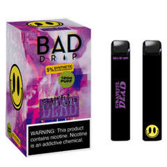 Bad Drip E-Juice Synthetic - Disposable Vape Device - Grapeful Dead (10 Pack)