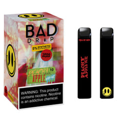 Bad Drip E-Juice Synthetic - Disposable Vape Device - Peachy Apple Ice (10 Pack)