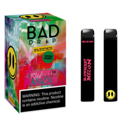 Bad Drip E-Juice Synthetic - Disposable Vape Device - Raw Berry Melon (10 Pack)