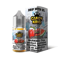 Candy King On Salt Synthetic ICED - Strawberry Watermelon Bubblegum - 30ml