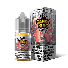 Candy King On Salt Synthetic ICED - Strawberry Rolls - 30ml