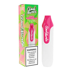 Cloud Nurdz 3500 - Disposable Vape Device - Case of Apple Watermelon (10 Pack)