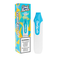 Cloud Nurdz 3500 - Disposable Vape Device - Case of Blue Raspberry Peach (10 Pack)