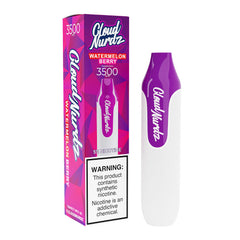 Cloud Nurdz 3500 - Disposable Vape Device - Case of Watermelon Berry (10 Pack)