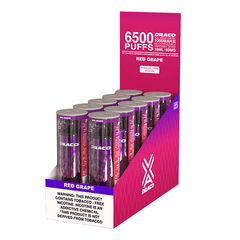 Draco - Disposable Vape Device - Red Grape (10 Pack)