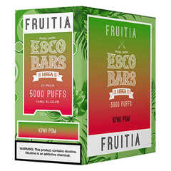 Esco Bars MEGA x Fruitia - Disposable Vape Device - Kiwi Pom (10 Pack)