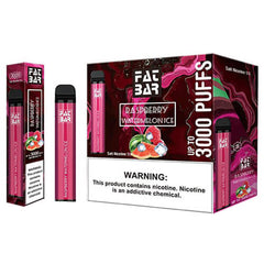 Fat Flow Bar Cube - Disposable Vape Device - Raspberry Watermelon Ice (10 Pack)