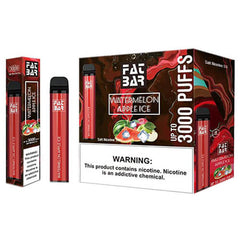 Fat Flow Bar Cube - Disposable Vape Device - Watermelon Apple Ice (10 Pack)