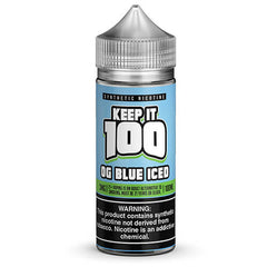 Keep It 100 Synthetic E-Juice - OG Blue ICED - 100ml