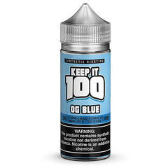 Keep It 100 Synthetic E-Juice - OG Blue - 100ml