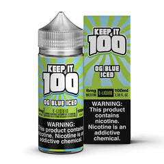 Keep It 100 E-Juice - OG Blue (Slushie) Iced - 100ml