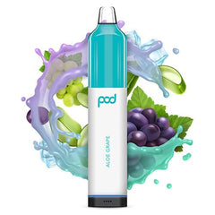 Pod Mesh 5500 Synthetic - Disposable Vape Device - Aloe Grape (10 Pack)