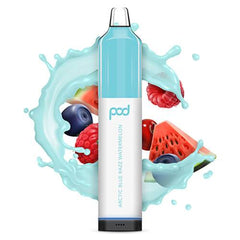 Pod Mesh 5500 Synthetic - Disposable Vape Device - Arctic Blue Razz Watermelon (10 Pack)