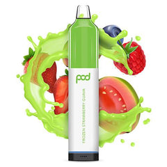 Pod Mesh 5500 Synthetic - Disposable Vape Device - Frozen Strawberry Guava (10 Pack)