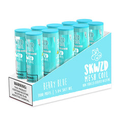 SKWZD - Non-Tobacco Nicotine Disposable Vape Device - Case of Berry Blue (10 Pack)