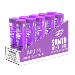 SKWZD - Non-Tobacco Nicotine Disposable Vape Device - Case of Purple Ape (10 Pack)