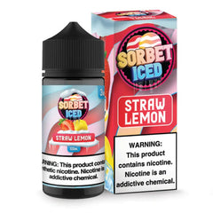 Sorbet Pop eJuice Synthetic - Straw Lemon Iced - 100ml