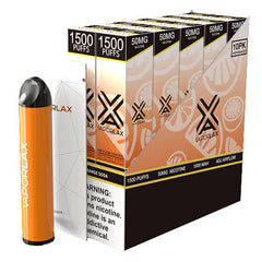 VaporLAX - Disposable Vape Device - Case of Orange Soda (10 Pack)