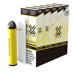 VaporLAX - Disposable Vape Device - Case of Banana Ice (10 Pack)