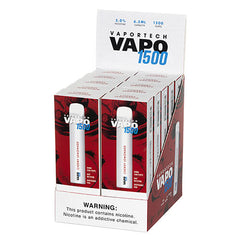 Vaportech Vapo 1500 - Disposable Vape Device - Case of Cherry Lemonade (10 Pack)