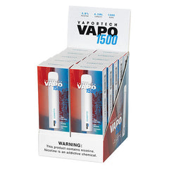 Vaportech Vapo 1500 - Disposable Vape Device - Case of Sorbetto (10 Pack)