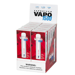 Vaportech Vapo 1500 - Disposable Vape Device - Case of Star Berry (10 Pack)