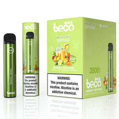 Vaptio Beco MAX - Disposable Vape Device - Sunset Cocktail (10 Pack)