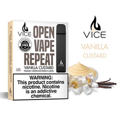 Vice - Portable/Disposable Device - Carton of Vanilla Custard (4x3 Packs)