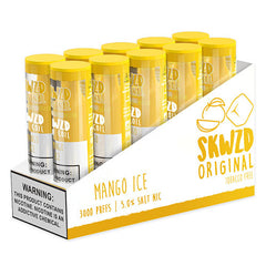 SKWZD - Non-Tobacco Nicotine Disposable Vape Device - Case of Mango Ice (10 Pack)